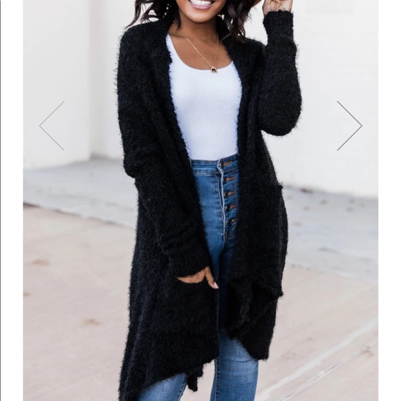 Pink Lily Heart Set on You popcorn cardigan - Picture 2 of 4